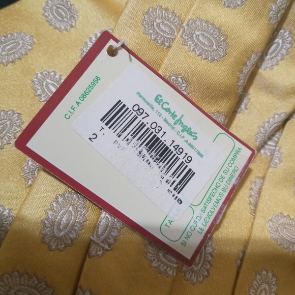 EL CORTE INGLES SILK TIE EMIDIO TUCCI DESIGNER.  CORBATA DE SEDA EL CORTE INGLES - Picture 3 of 8